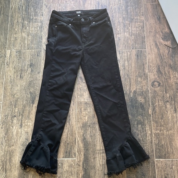 Paige Denim flair cut capris - Picture 5 of 6